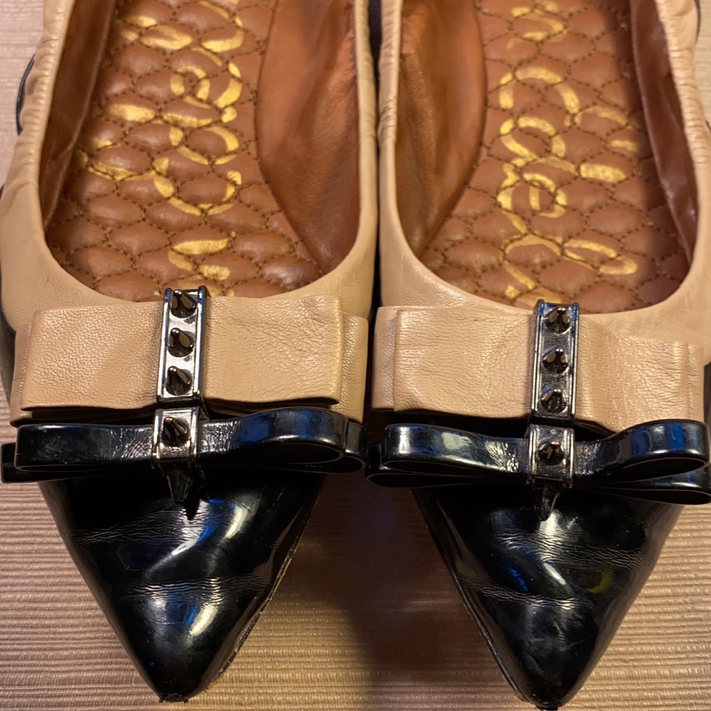 Sam Edelman studded bow leather ballet flats